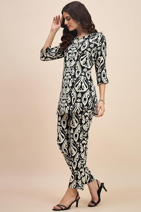 Truvon Fashions Women Co-Ords Set, Kurta and Palazzo Set