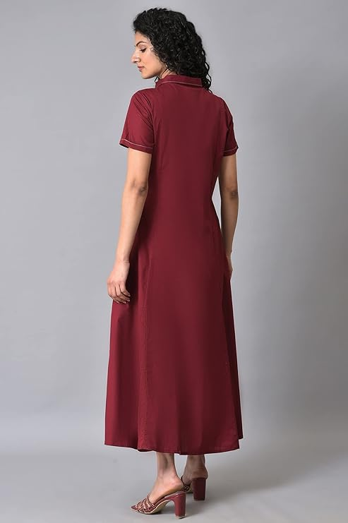 Midi Regular Fit Solid Dress