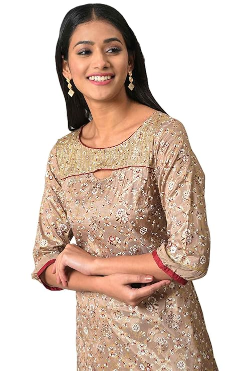 Printed A-Line Regular Kurta