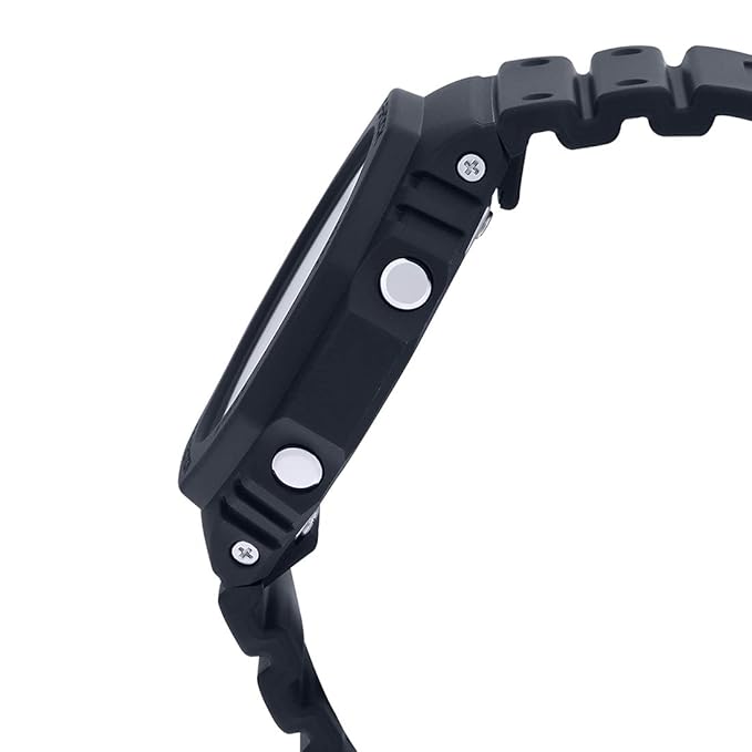 Black Analog-Digital Dial Black Resin Strap Watch