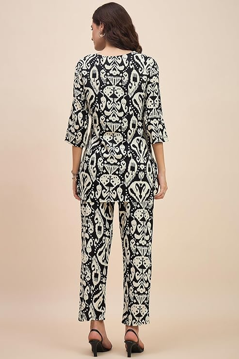 Truvon Fashions Women Co-Ords Set, Kurta and Palazzo Set