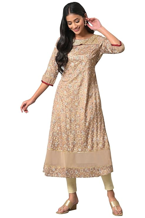 Printed A-Line Regular Kurta