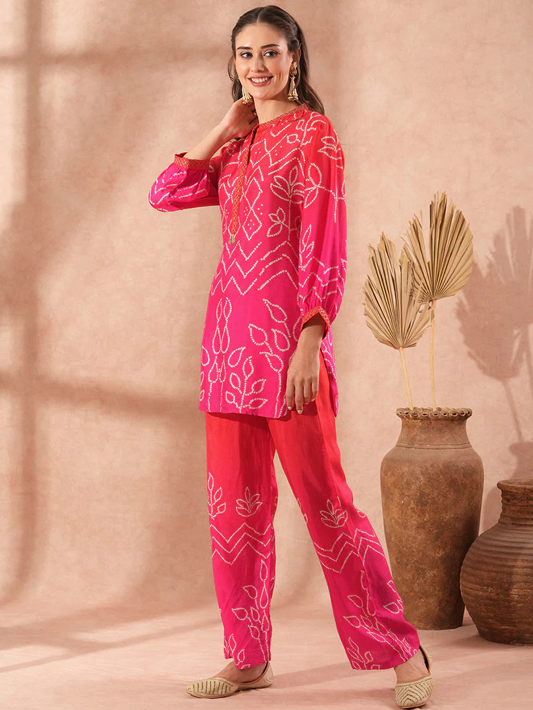 Bandhani Ombre Co-ord Set