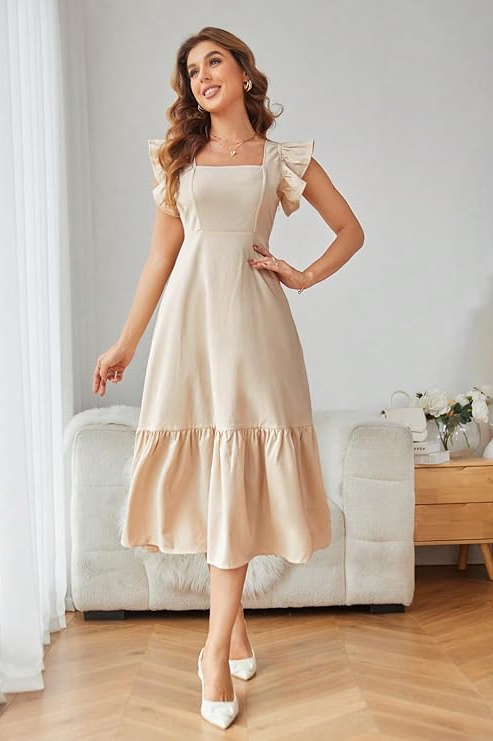 Waist Vacation Outfits Woman Dress