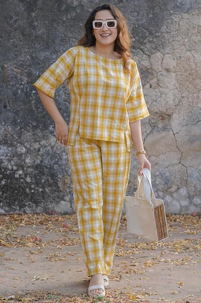 Cotton Blend Co Ord Set for Women