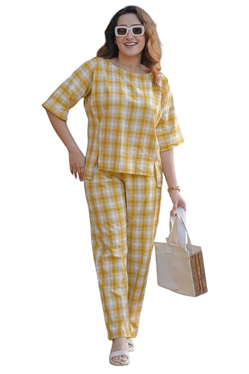 Cotton Blend Co Ord Set for Women