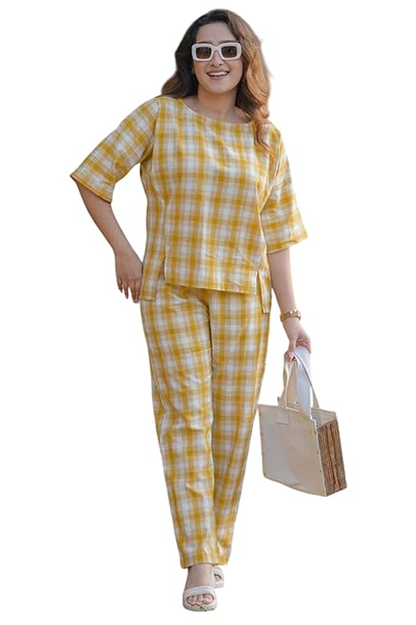 Cotton Blend Co Ord Set for Women