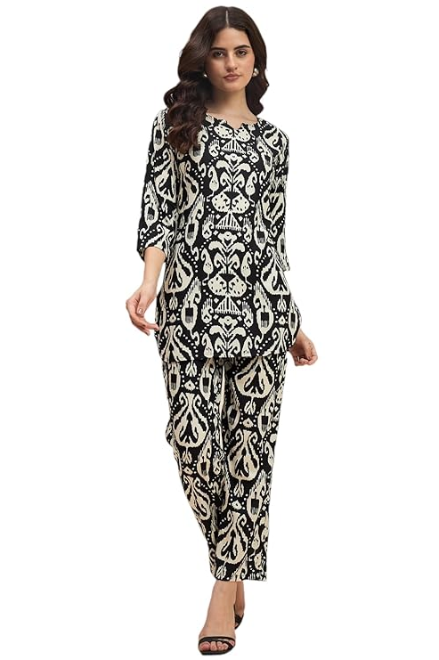 Truvon Fashions Women Co-Ords Set, Kurta and Palazzo Set