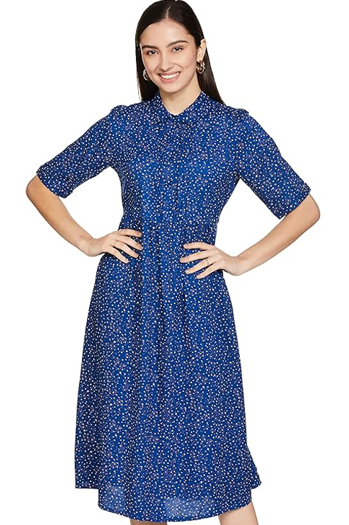 Symbol Women's One Piece Western Midi Dress