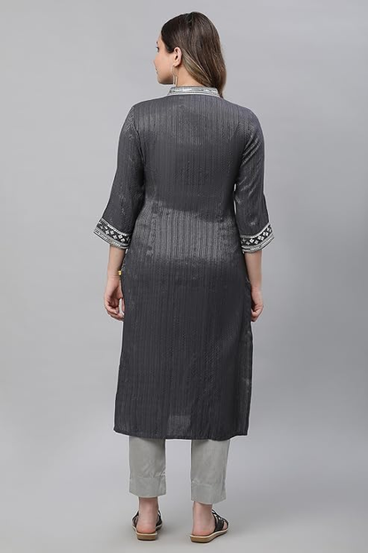 Aurelia Women's Viscose Regular Fit Casual Kurta