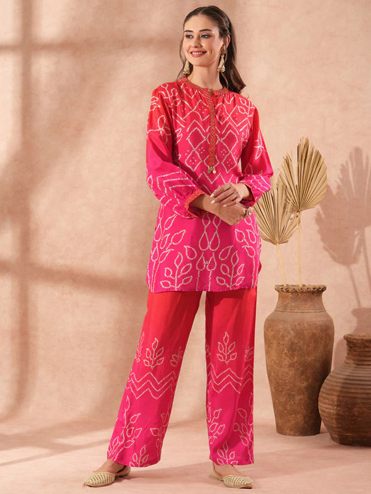 Bandhani Ombre Co-ord Set