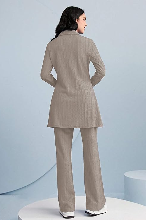 Long Sleeve Top & Wide Leg Pants Co-ord