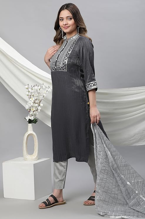Aurelia Women's Viscose Regular Fit Casual Kurta