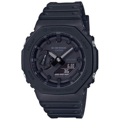 Black Analog-Digital Dial Black Resin Strap Watch