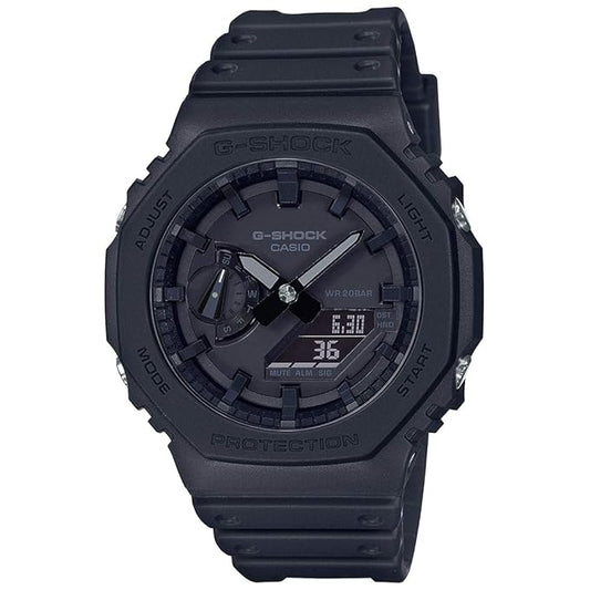 Black Analog-Digital Dial Black Resin Strap Watch