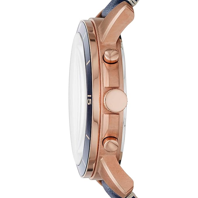 Leather Grant Sport Analog Blue Dial Watch