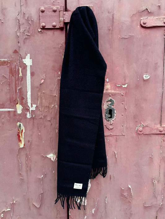 Plain Blue - Merino Wool Scarf